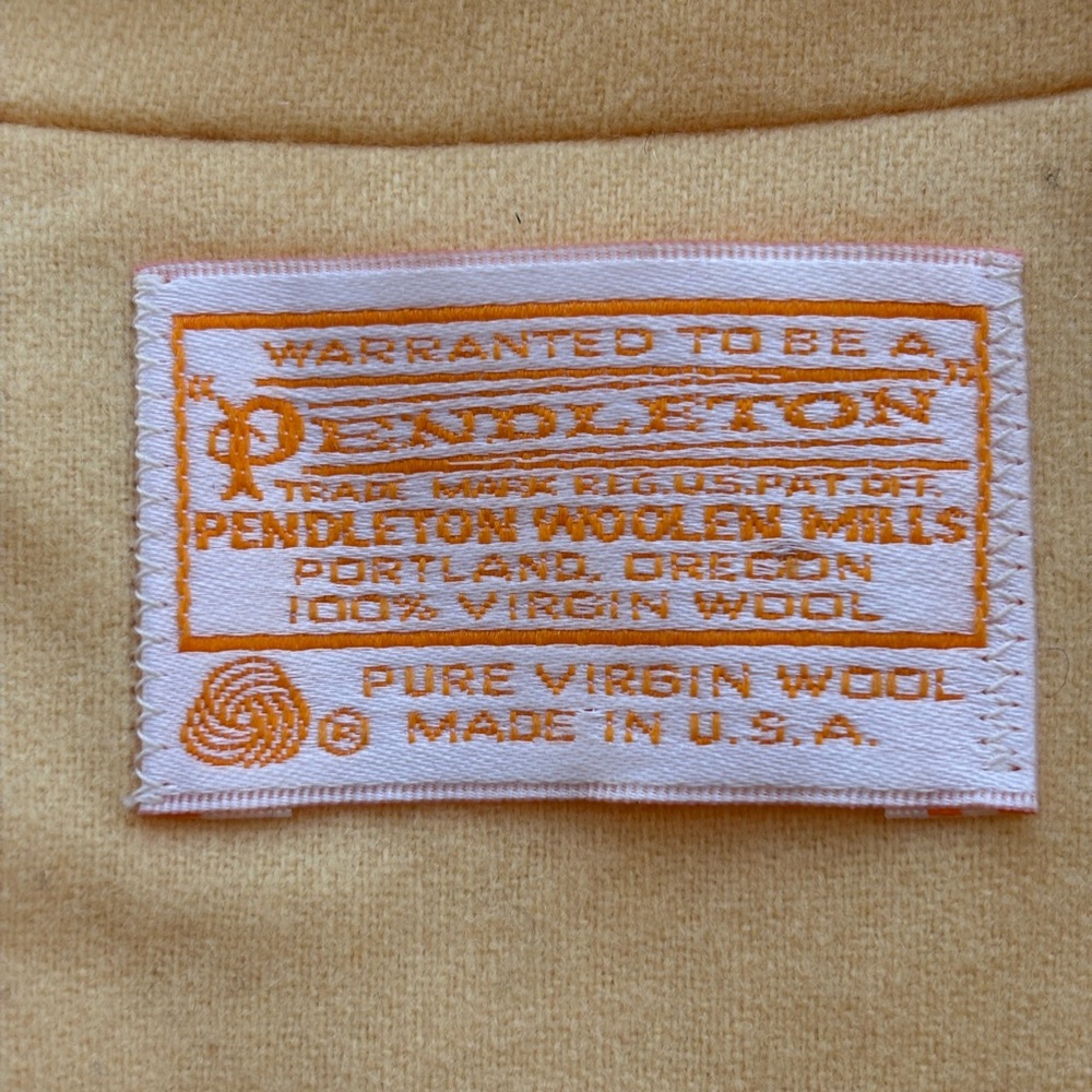 Pendleton Yellow Wool Two Button Blazer Jacket Si… - image 3